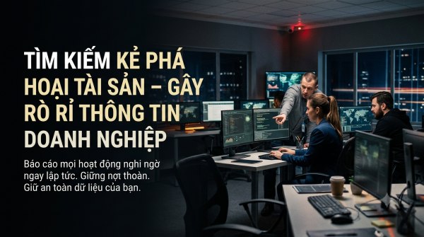 thám tử tìm kiếm kẻ phá hoại