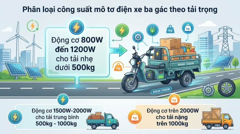 động cơ 800 - 1200W
