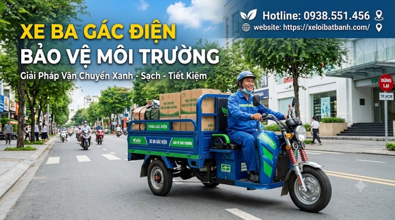 xe 3 gác điện bảo vệ môi trường